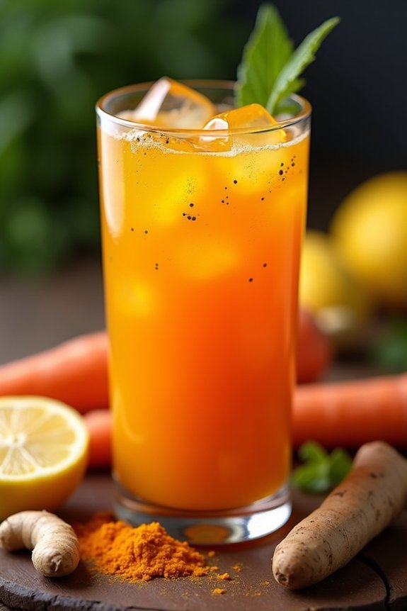 revitalizing turmeric carrot juice