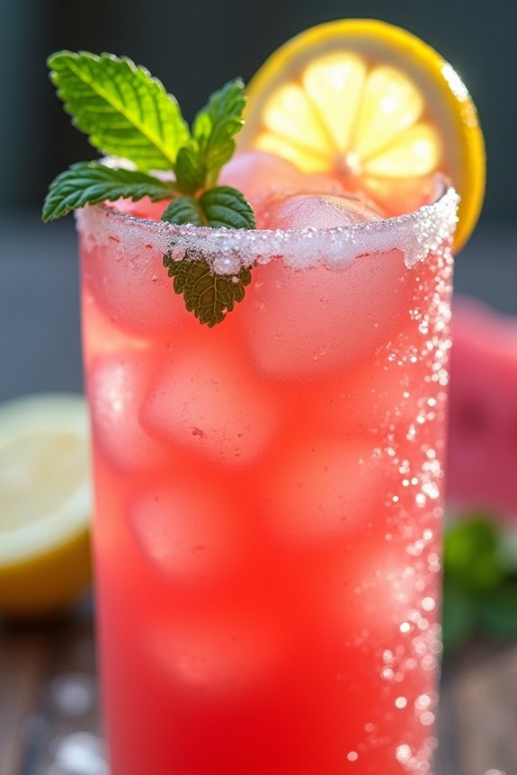 revitalizing watermelon lemonade cooler