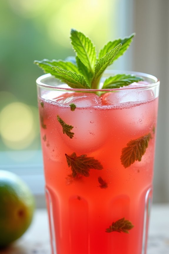 revitalizing watermelon mint juice