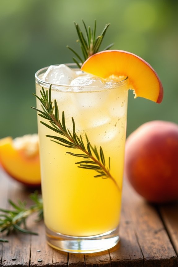 rosemary infused peach lemonade recipe