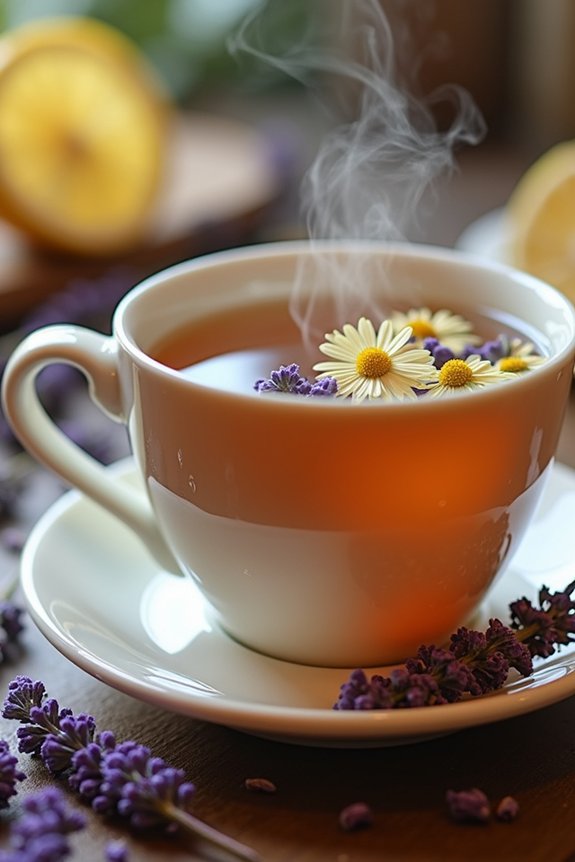 soothing chamomile lavender tea