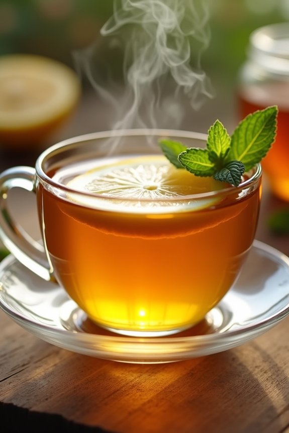 soothing herbal lemon tea