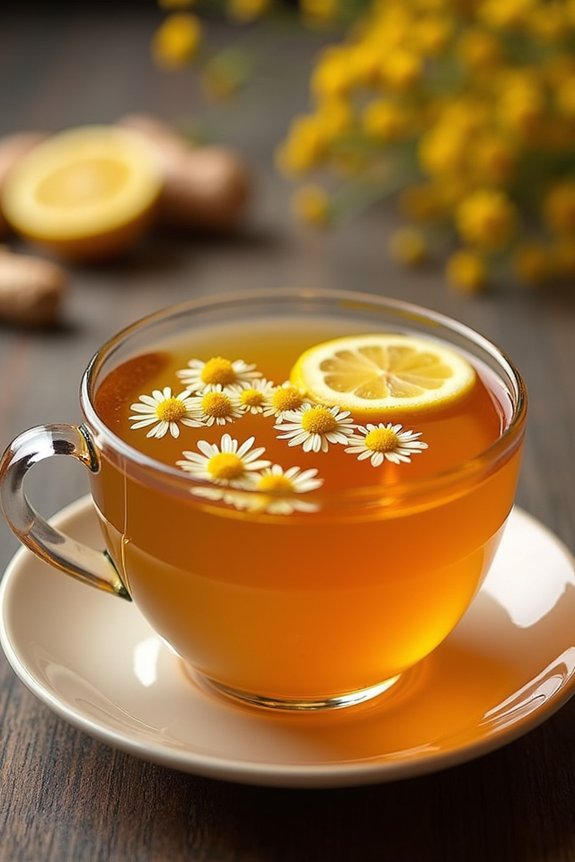soothing herbal tea infusion