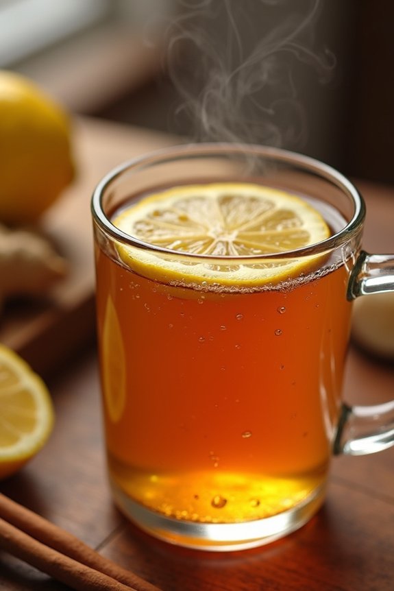 soothing honey lemon beverage