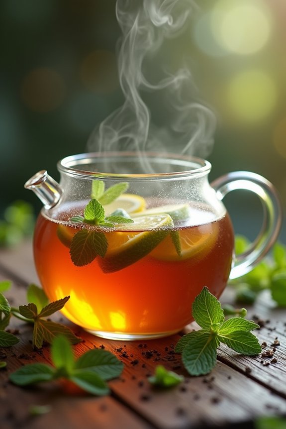 soothing peppermint eucalyptus tea