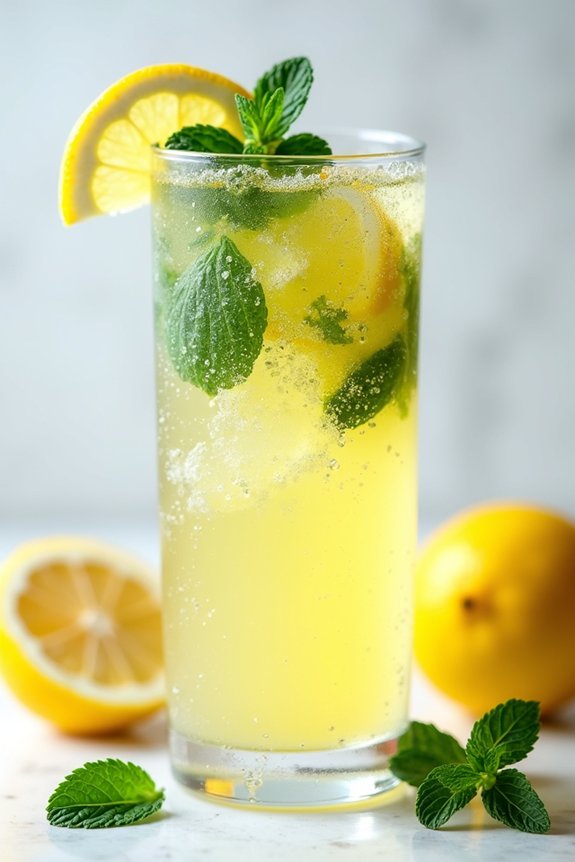 sparkling citrus mint refreshment