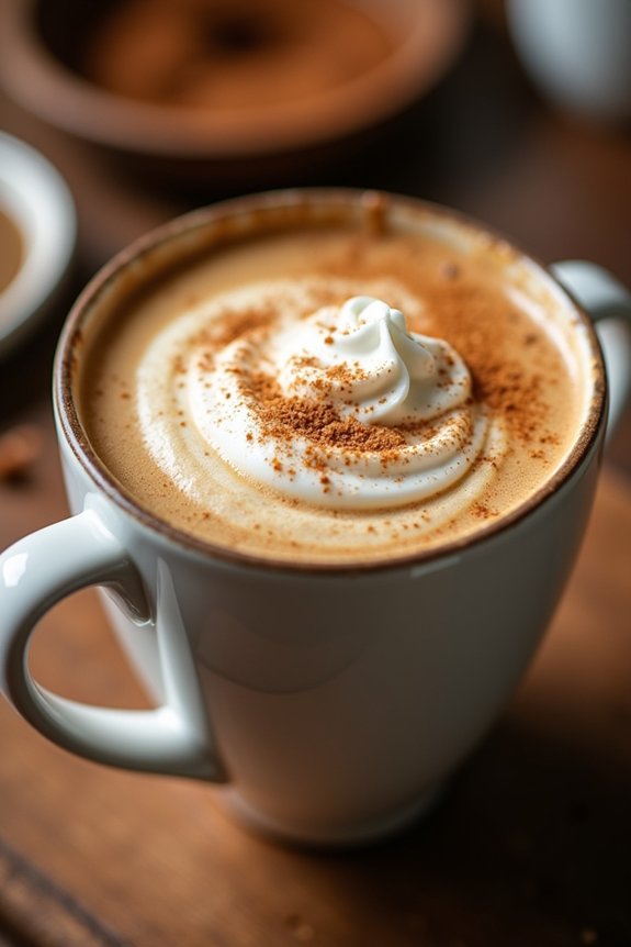 spiced chai oat milk latte