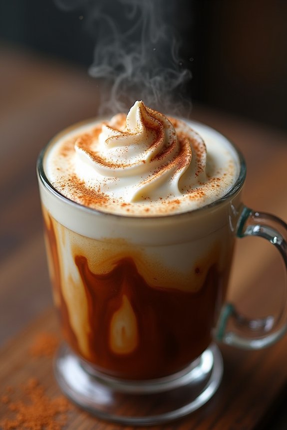 spiced espresso with creamy warmth