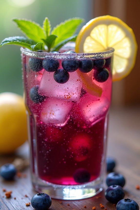 spicy blueberry ginger lemonade recipe