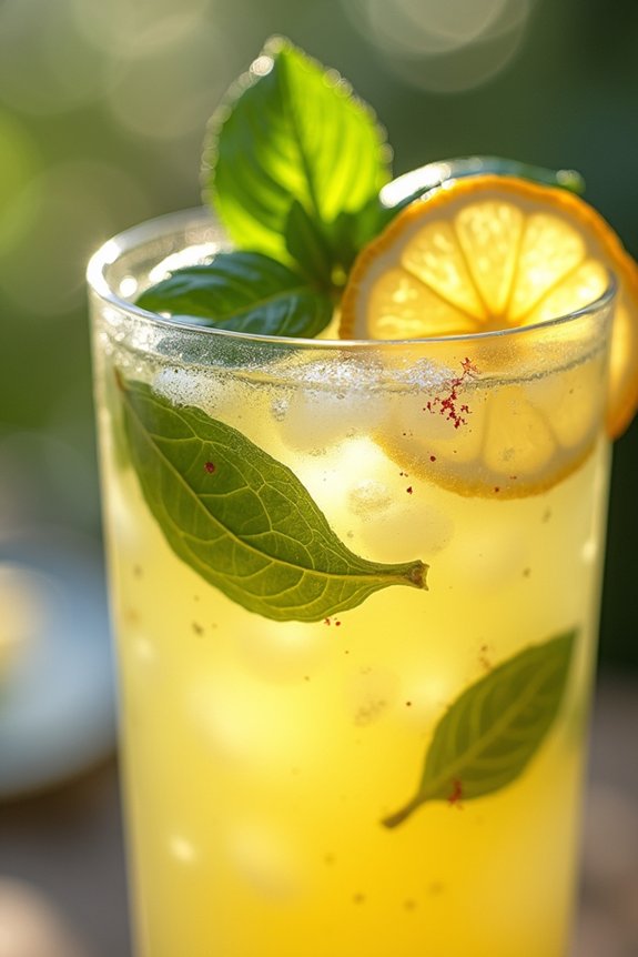 spicy citrus herbal lemonade