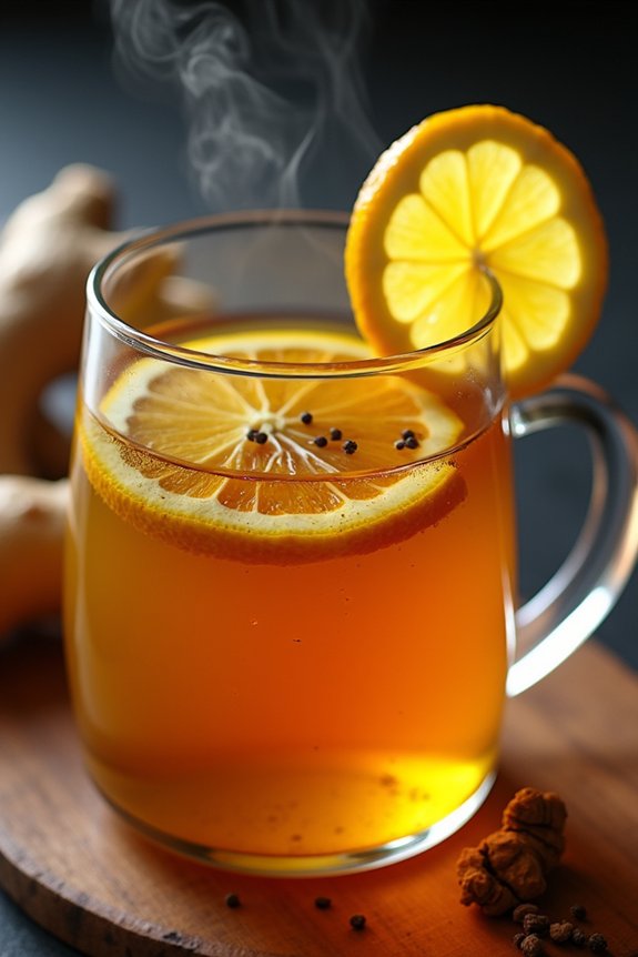 spicy ginger turmeric tea