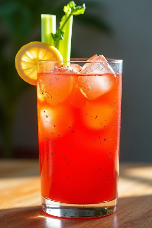 spicy horseradish tomato beverage