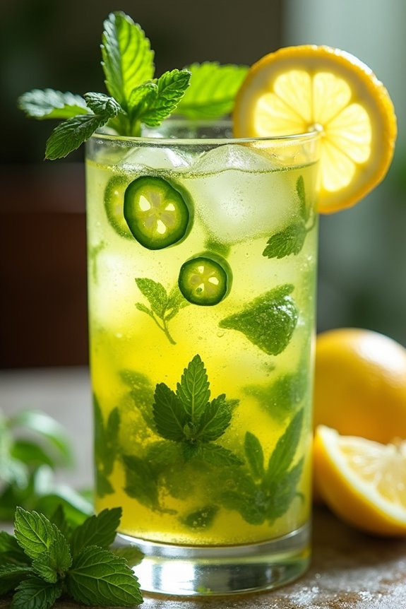 spicy mint lemonade delight