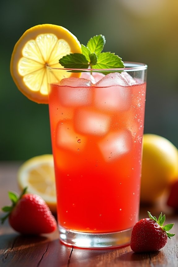 strawberry lemonade refreshing delight