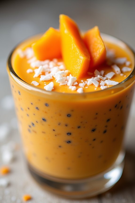 thai tea chia pudding