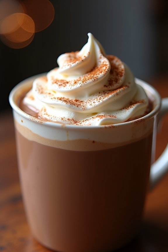 thai tea hot chocolate delight