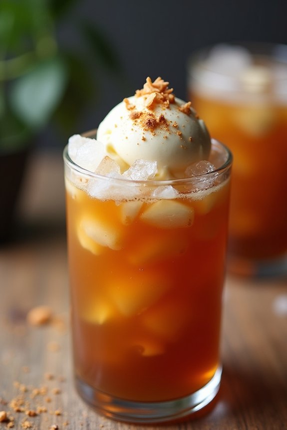 thai tea ice cream fusion