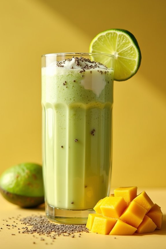 tropical avocado mango shake