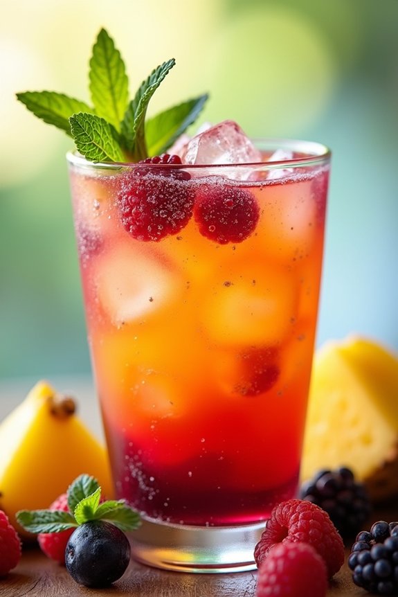 tropical berry juice delight