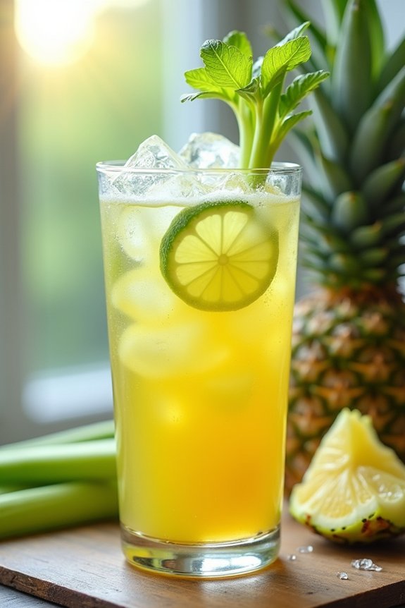 tropical celery pineapple juice
