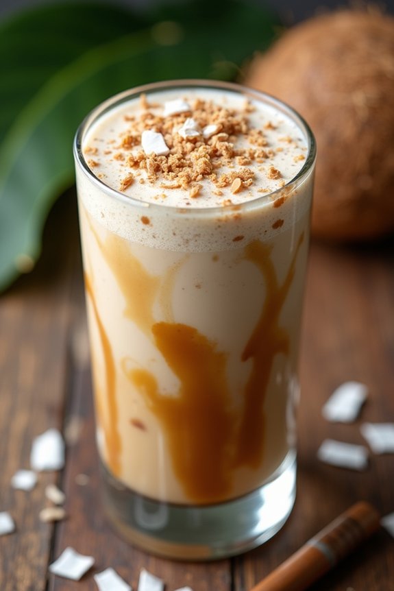 tropical coconut coffee shake