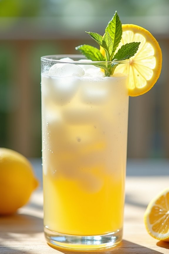 tropical coconut yakult lemonade