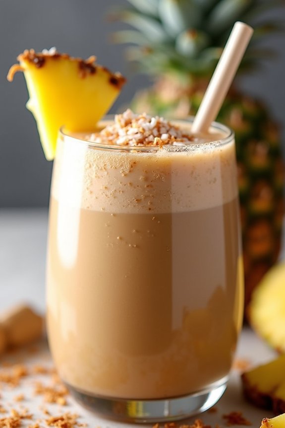 tropical coffee protein shake