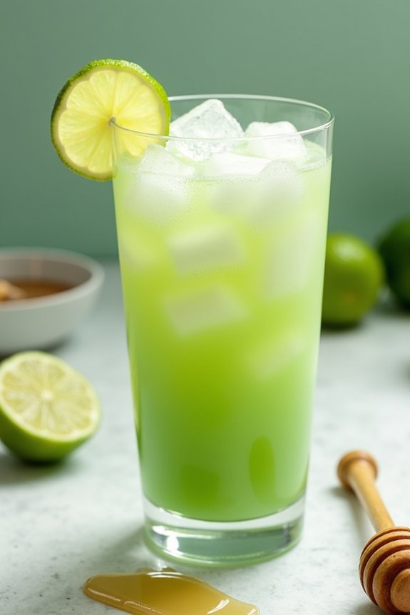 tropical creamy lime beverage