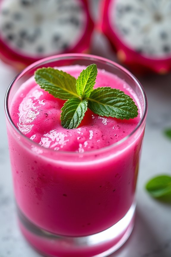 tropical dragon fruit beverage