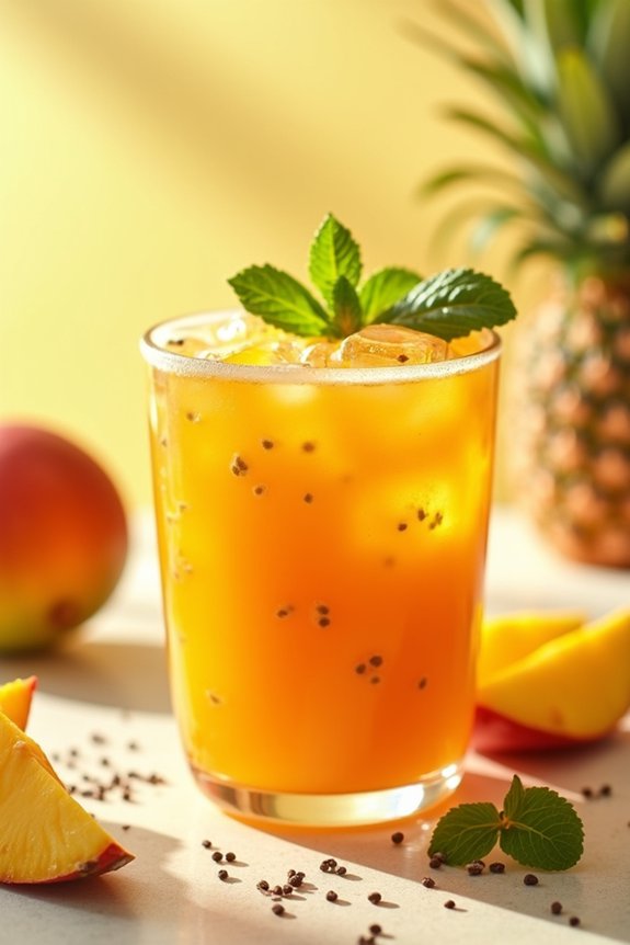 tropical fruit cleansing juice