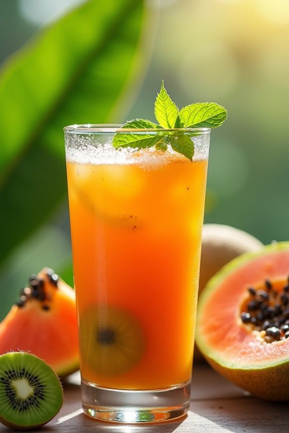 tropical fruity beverage delight