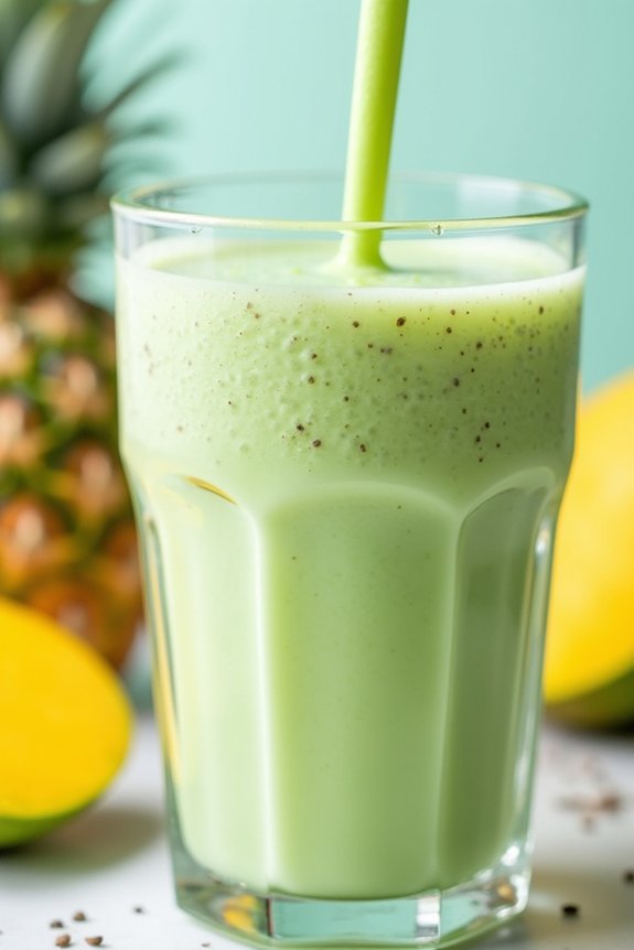 tropical greek yogurt shake