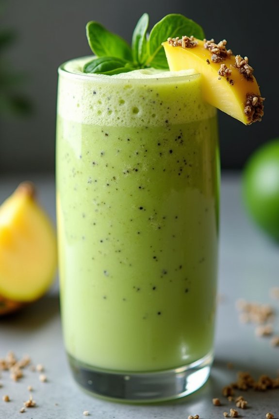 tropical green protein shake