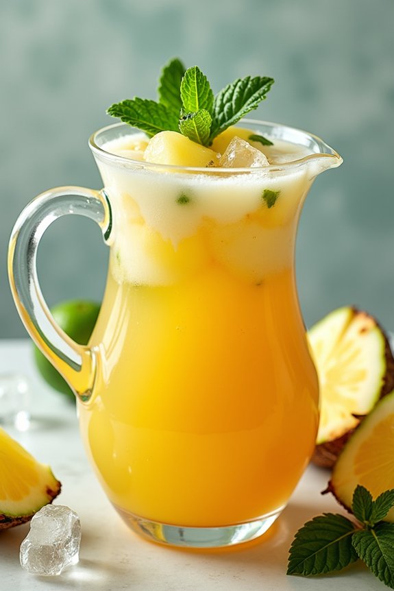 tropical green tea refreshment