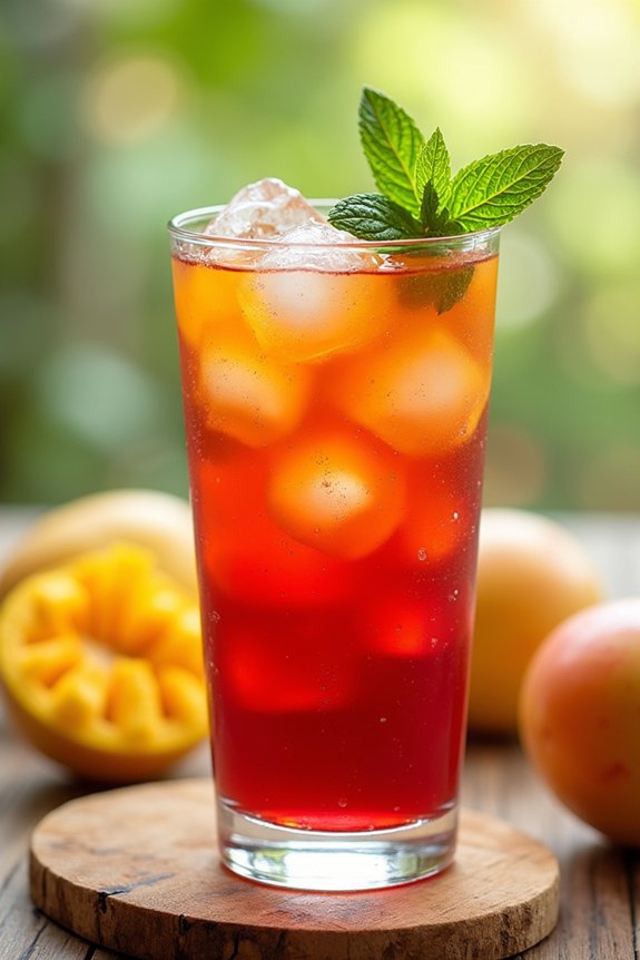 tropical hibiscus mango refreshment