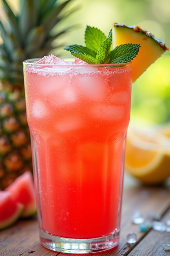 tropical juice for summer