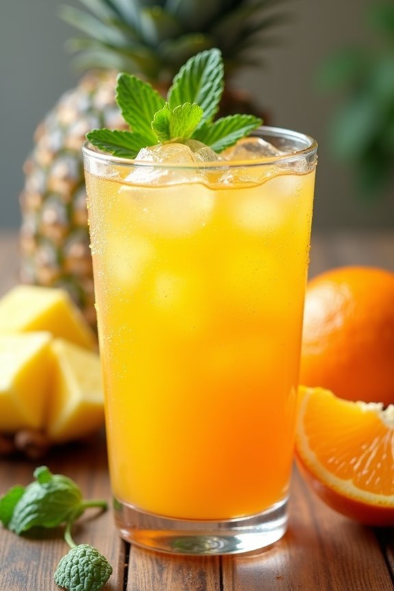 tropical juice rejuvenating flavors
