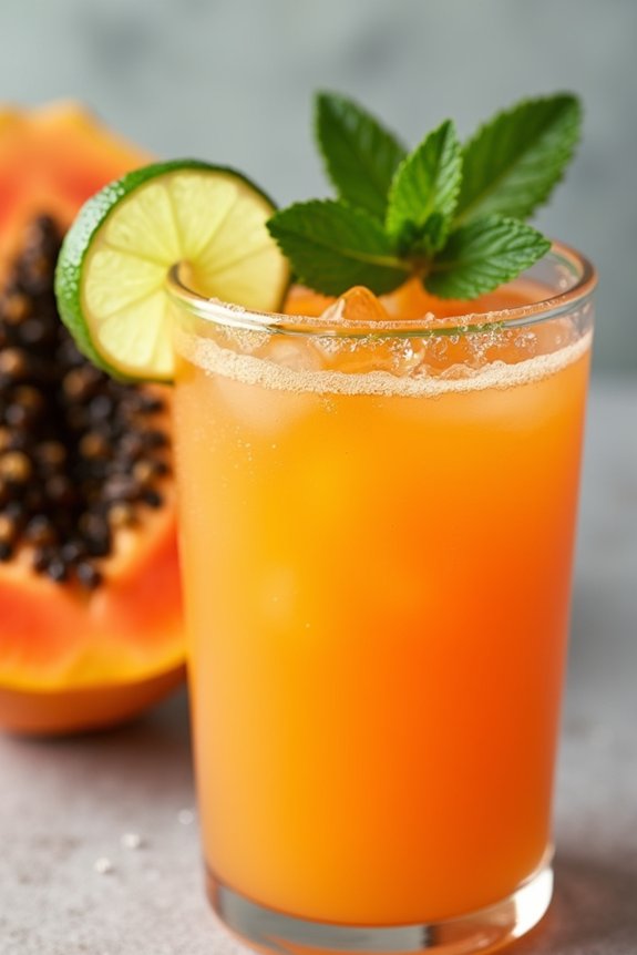 tropical juice with ginger