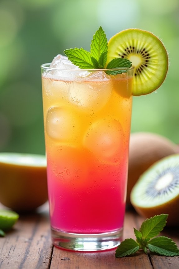 tropical kiwi dragon fruit juice