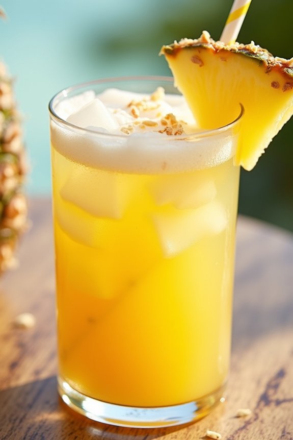 tropical lemonade with coconut