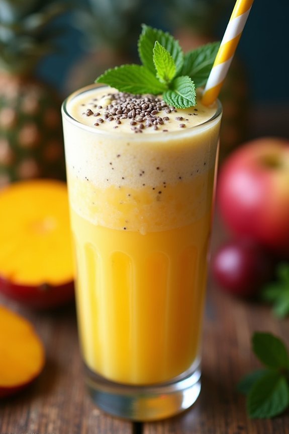 tropical mango coconut shake