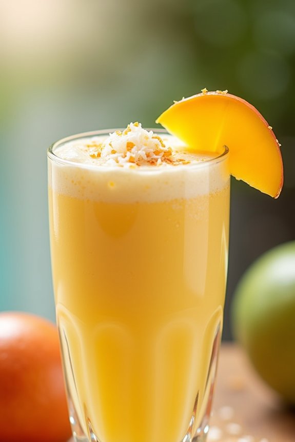 tropical mango coconut shake