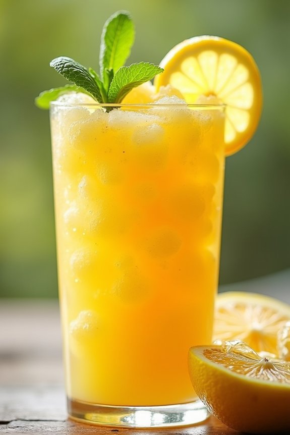 tropical mango lemonade slush