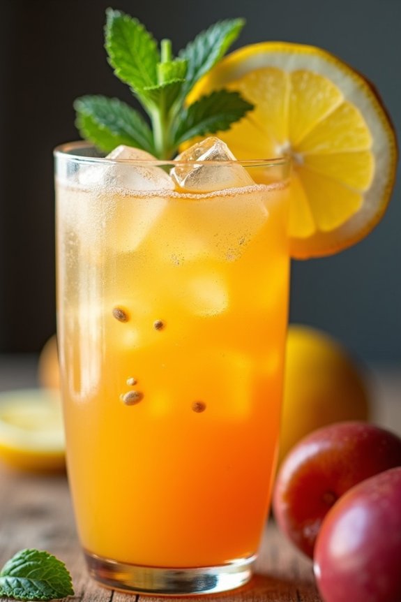 tropical mango passion lemonade