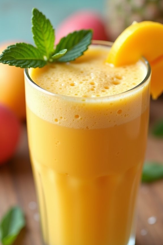 tropical mango protein shake