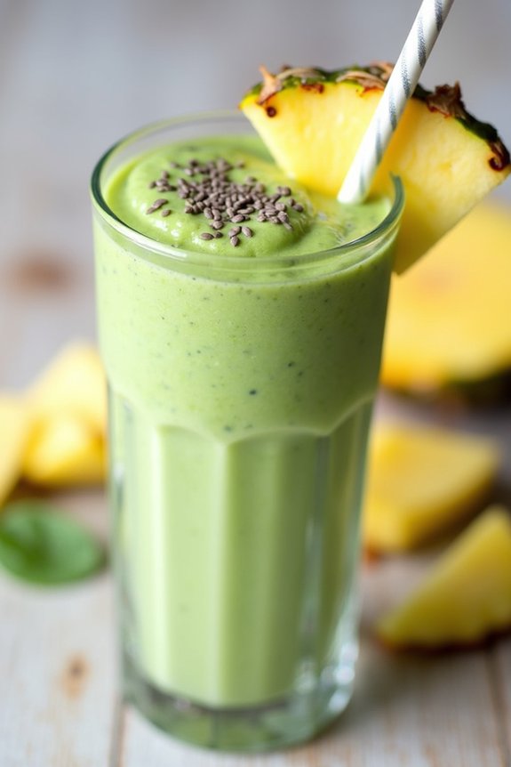tropical nutritious protein shake