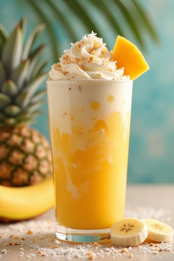 tropical peanut butter shake