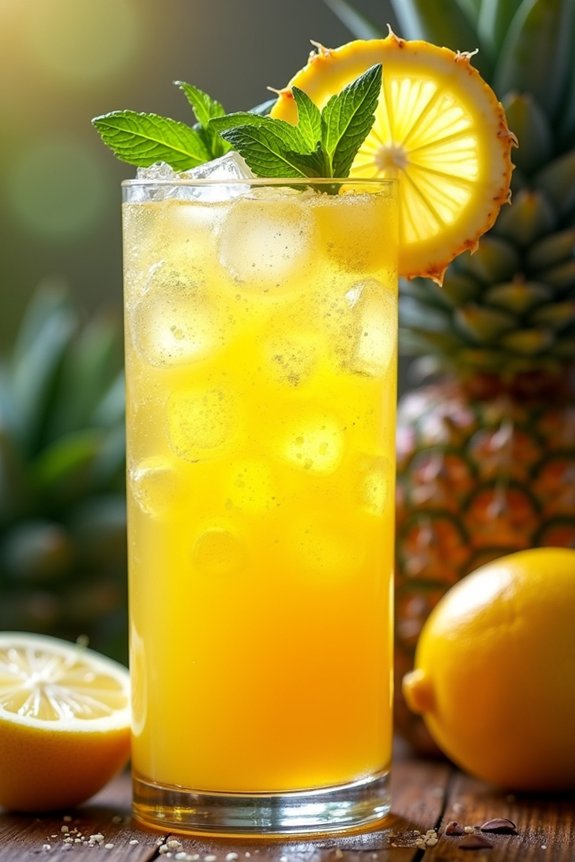 tropical pineapple fizz recipe