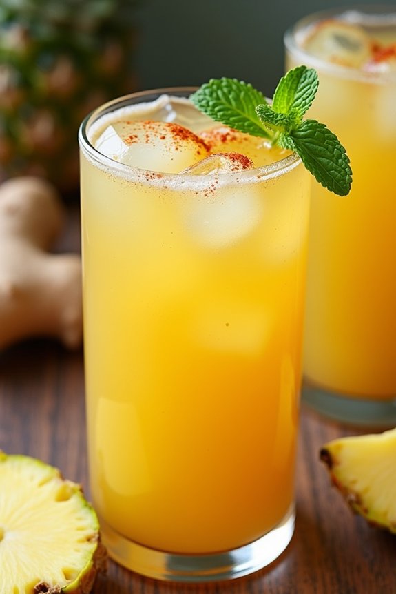 tropical spicy ginger drink
