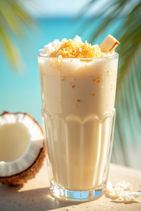 tropical vanilla coconut shake